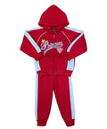 Girl Princess Fleece Tracksuit - Red (2-4) (5-8)   $10.00 Per Set. GW2317