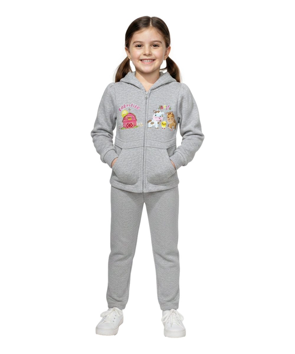Girls Farm Life Embroidered Fleece Sets   (2-4) $10 (5-8) 11 and (10-14) $12 per set GW2425