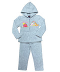Girl Farm Life Tracksuit - L. Grey (2-4) (5-8)  (10-14) $10.00 Per Set. GW2425