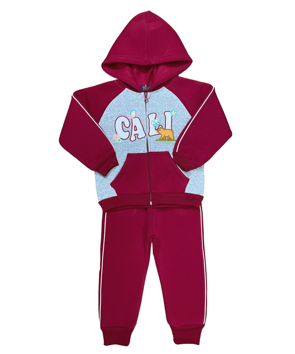 CALI Girl Tracksuit 12M-24M ($9) 2-4 ($10) 5-8 ($11) 10-14 ($12) Per set. GW2428
