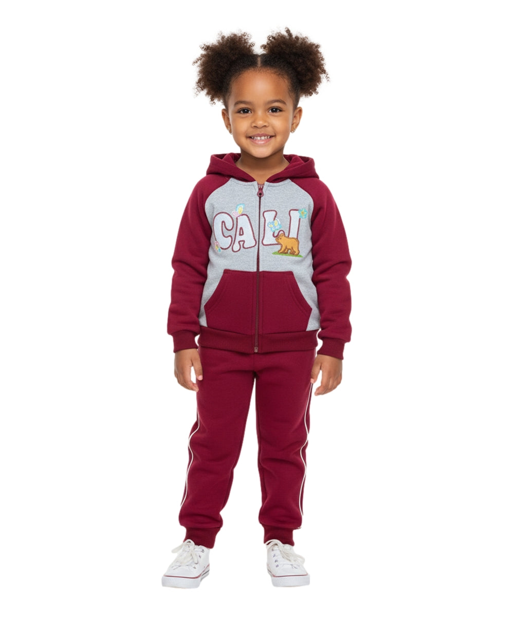 CALI Girl Tracksuit 12M-24M ($9) 2-4 ($10) 5-8 ($11) 10-14 ($12) Per set. GW2428