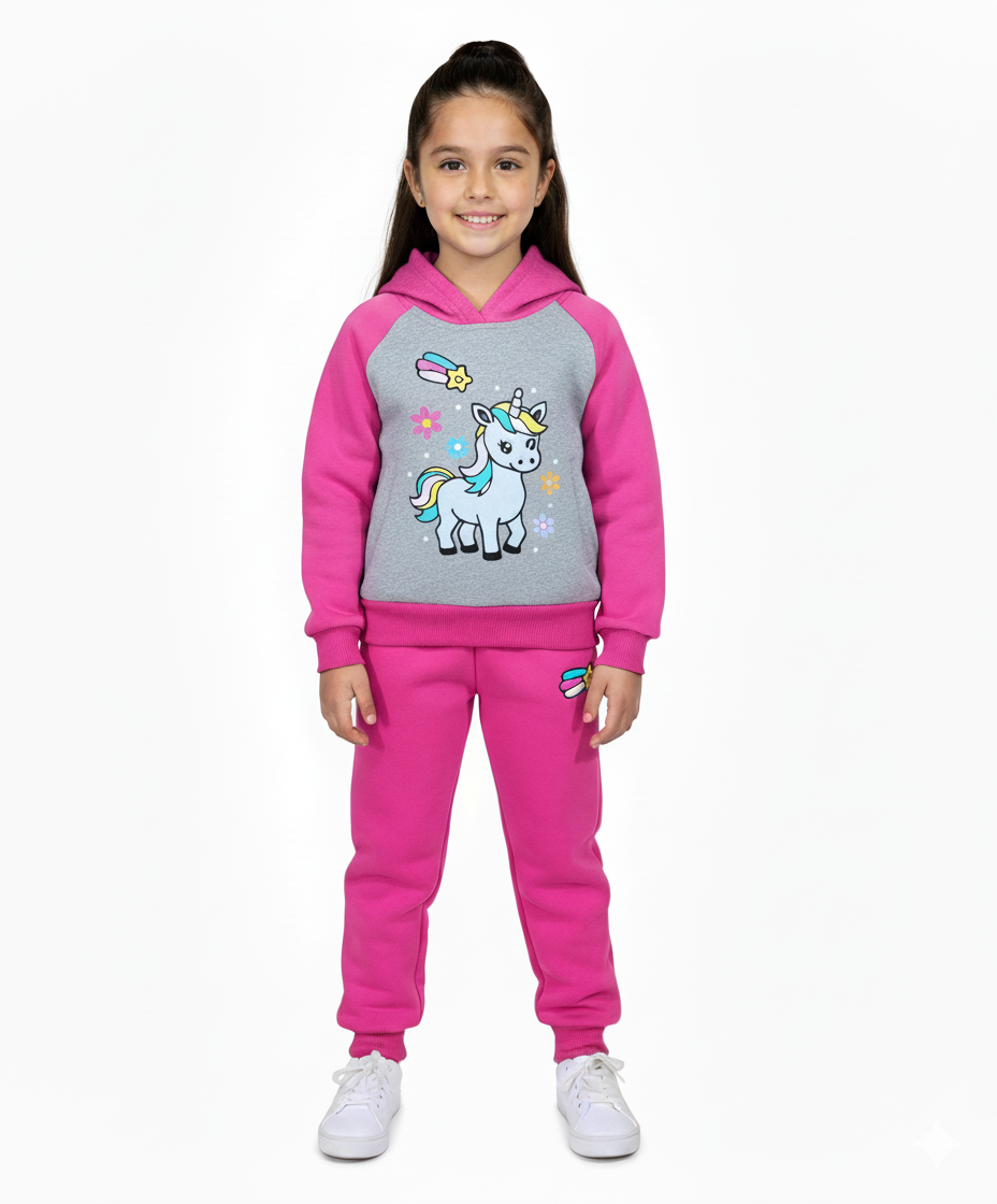 Unicorn Pull Over Tracksuit 12m-24m ($9) 2-4 ($10) 5-8 ($11) 10-14 ($12) Per set. GW2576