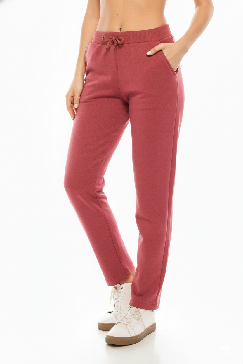Women's Open Bottom Sweat Pants With Drawstring Waist Plum (S-M-L-XL-2XL-3XL) $7.00-$7.50 Per Piece WP30