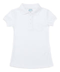 Girl's White Polo with Pocket Uniform Shirt $4.75-$5.00 Per Piece. GSU05