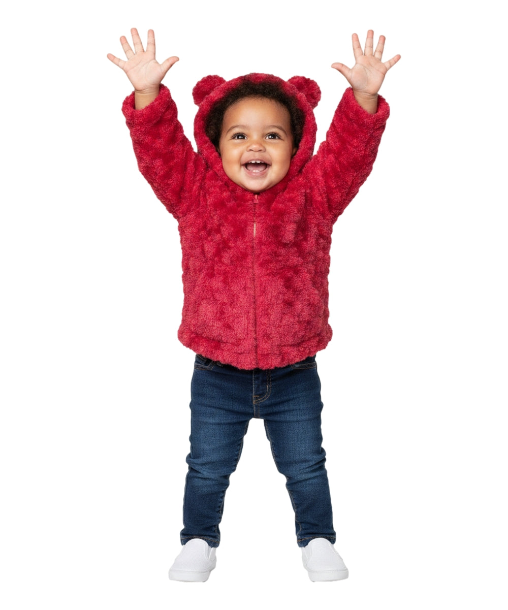 Girls Faux Fur Coat with Ear Hoodie - Lilac (12m-24m) $9.00 (2-4) $10.00 (S-XL) $11.00 Per Piece. GJ22114