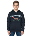 Kids California Zip Up Hoodie - Black 4 Pack (S-XL) $9.00 Per Piece. KBT65