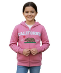 Kids California Zip Up Hoodie - Rose 4 Pack (S-XL) $9.00 Per Piece. KBT65