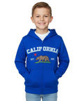 Kids California Zip Up Hoodie - Royal Blue 4 Pack (S-XL) $9.00 Per Piece. KBT65