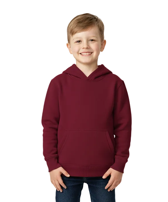 Fleece Hoodie Burgundy - Unisex (2/3-16) $7.50 Per Piece KP101