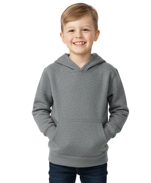 Fleece Classic Warm Pull Over Hoodie - D. Grey  (2/3-16) $7.50 Per Piece KP101