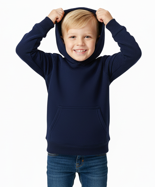 Fleece Classic Warm Pull Over Hoodie - Navy  (2/3-16) $7.50 Per Piece KP101