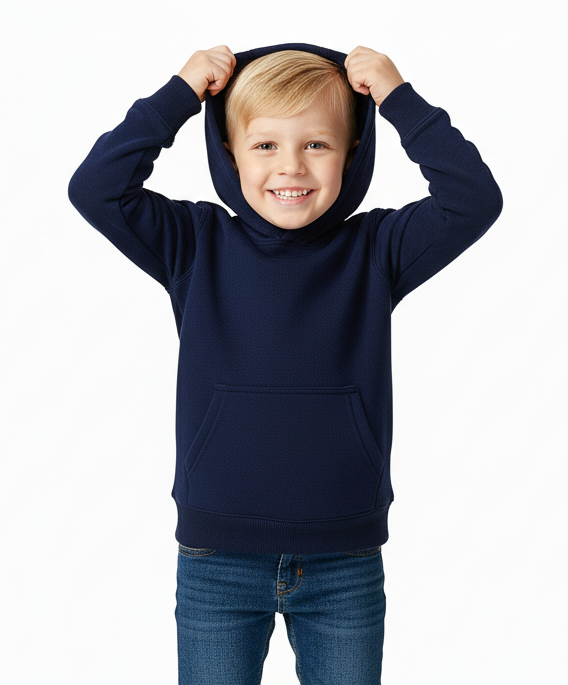 Fleece Hoodie - Navy Unisex (2/3-16) $7.50 Per Piece KP101
