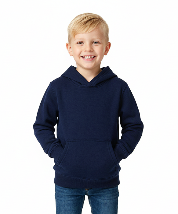 Fleece Hoodie - Navy Unisex (2/3-16) $7.50 Per Piece KP101