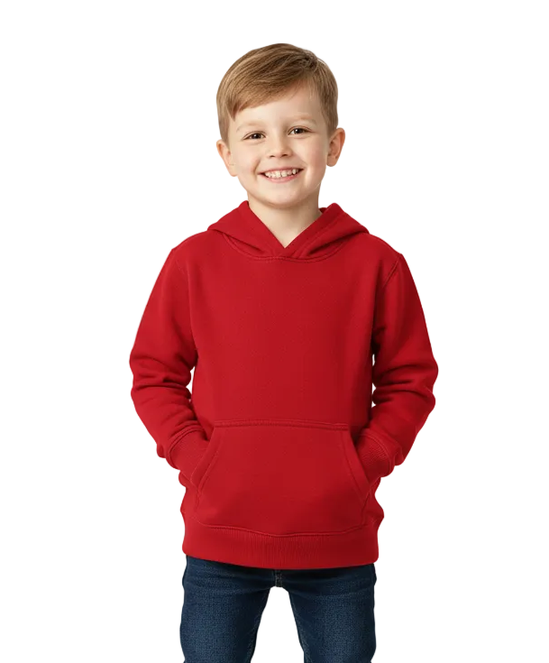 Fleece Hoodie Red - Unisex (2/3-16) $7.50 Per Piece KP101