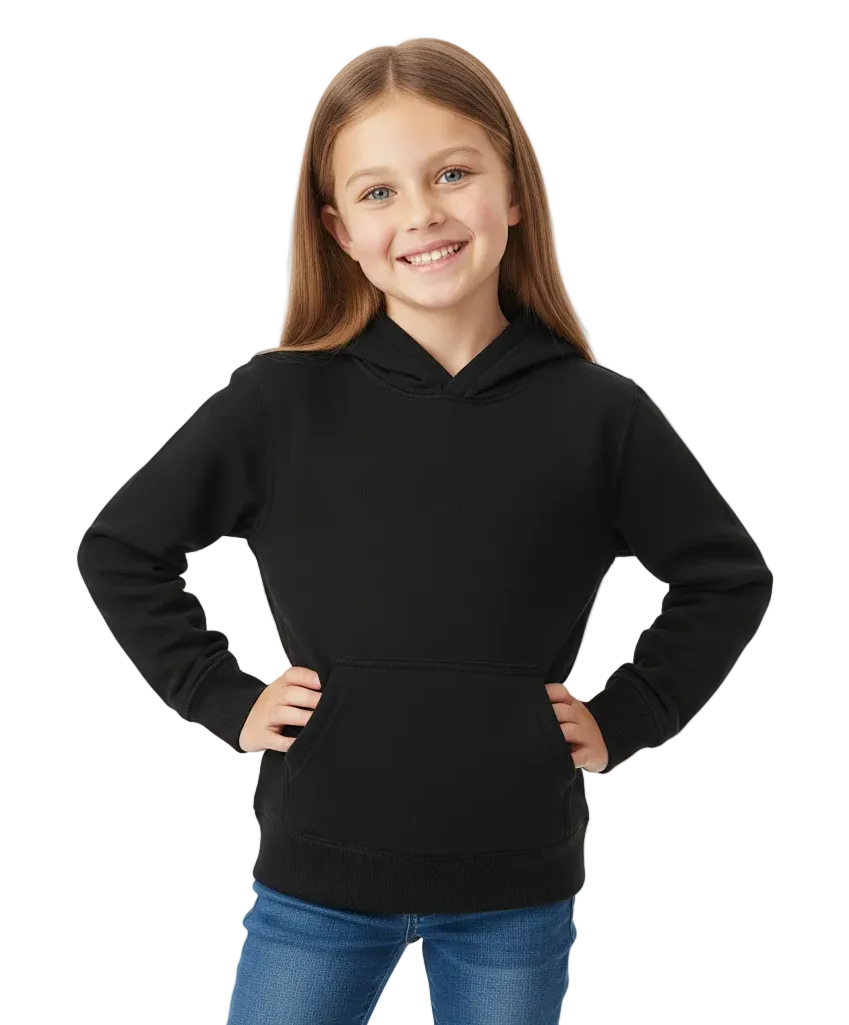 Fleece Classic Warm Pull Over Hoodie - Black  (2/3-16) $7.50 Per Piece KP101
