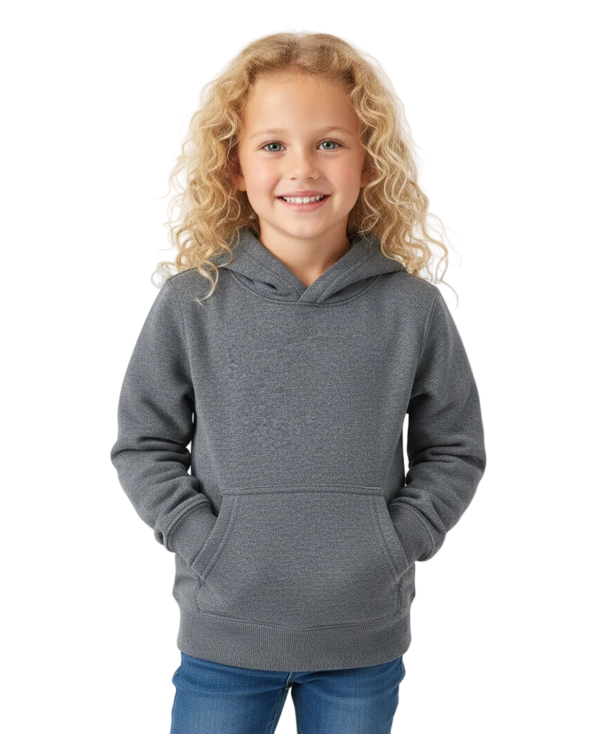 Fleece Classic Warm Pull Over Hoodie - D. Grey  (2/3-16) $7.50 Per Piece KP101