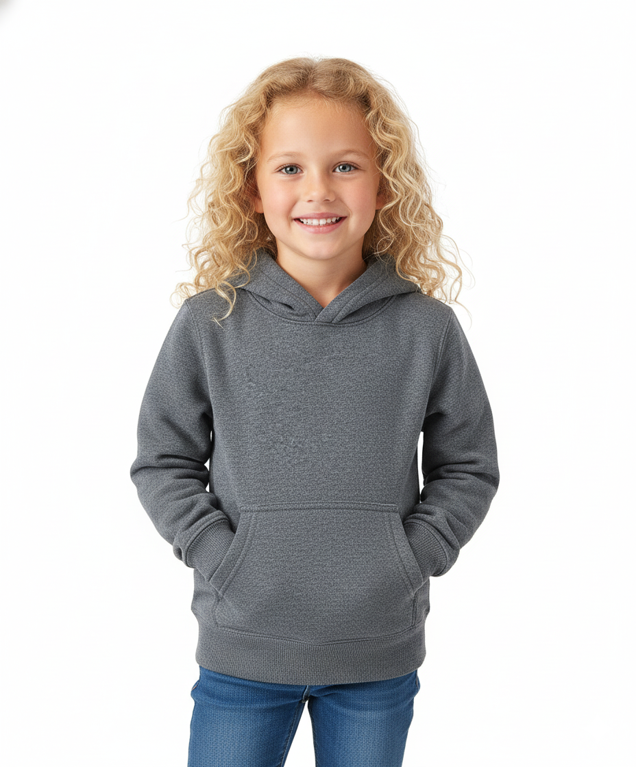 Fleece Hoodie - Dark Grey Unisex (2/3-16) $7.50 Per Piece KP101