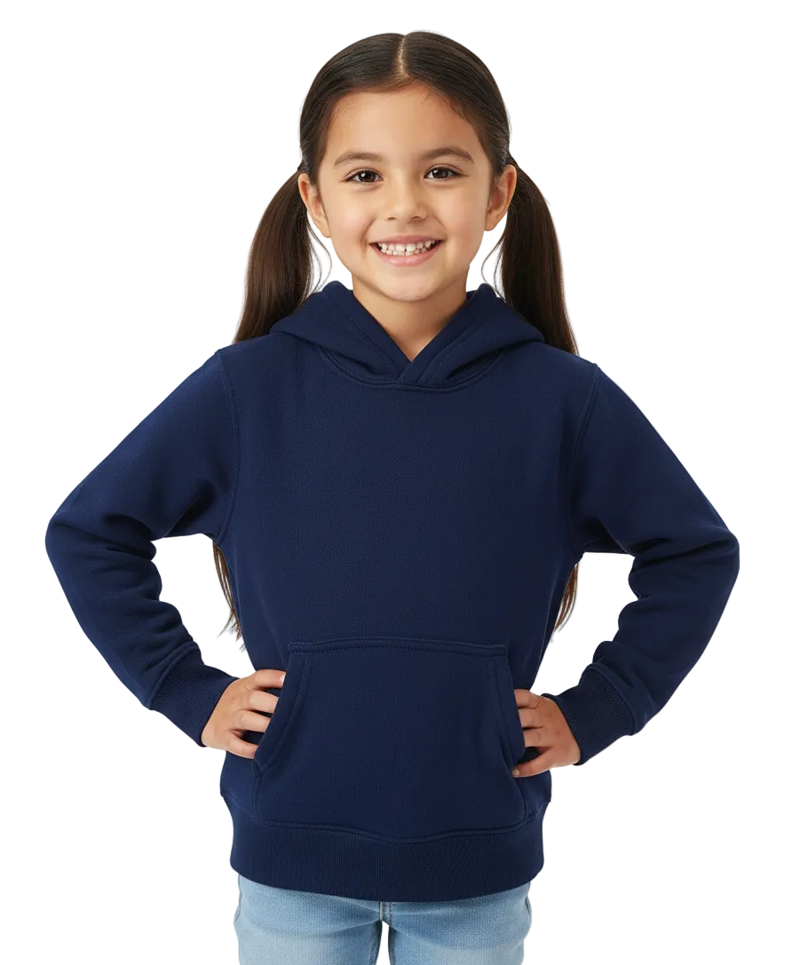 Fleece Classic Warm Pull Over Hoodie - Navy  (2/3-16) $7.50 Per Piece KP101