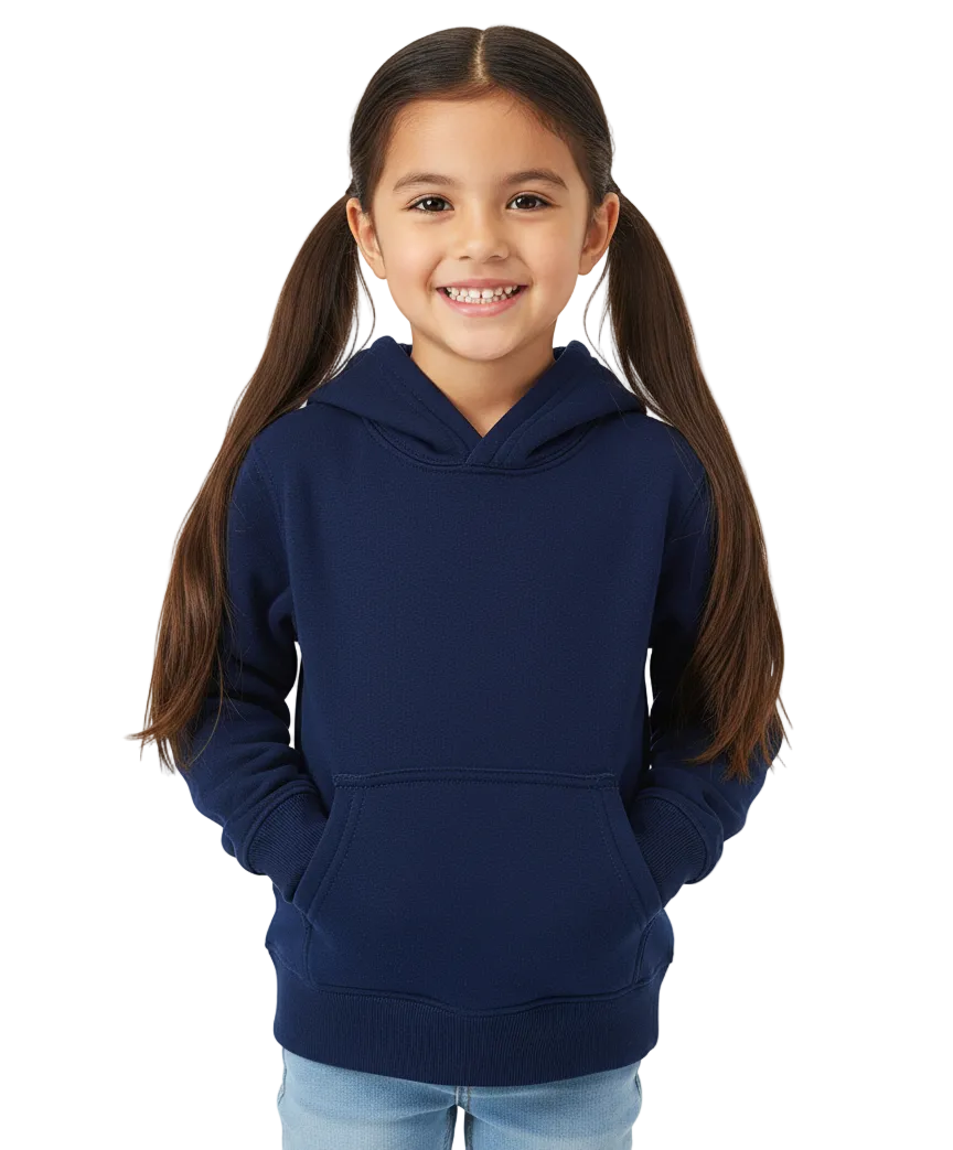 Fleece Classic Warm Pull Over Hoodie - Navy  (2/3-16) $7.50 Per Piece KP101