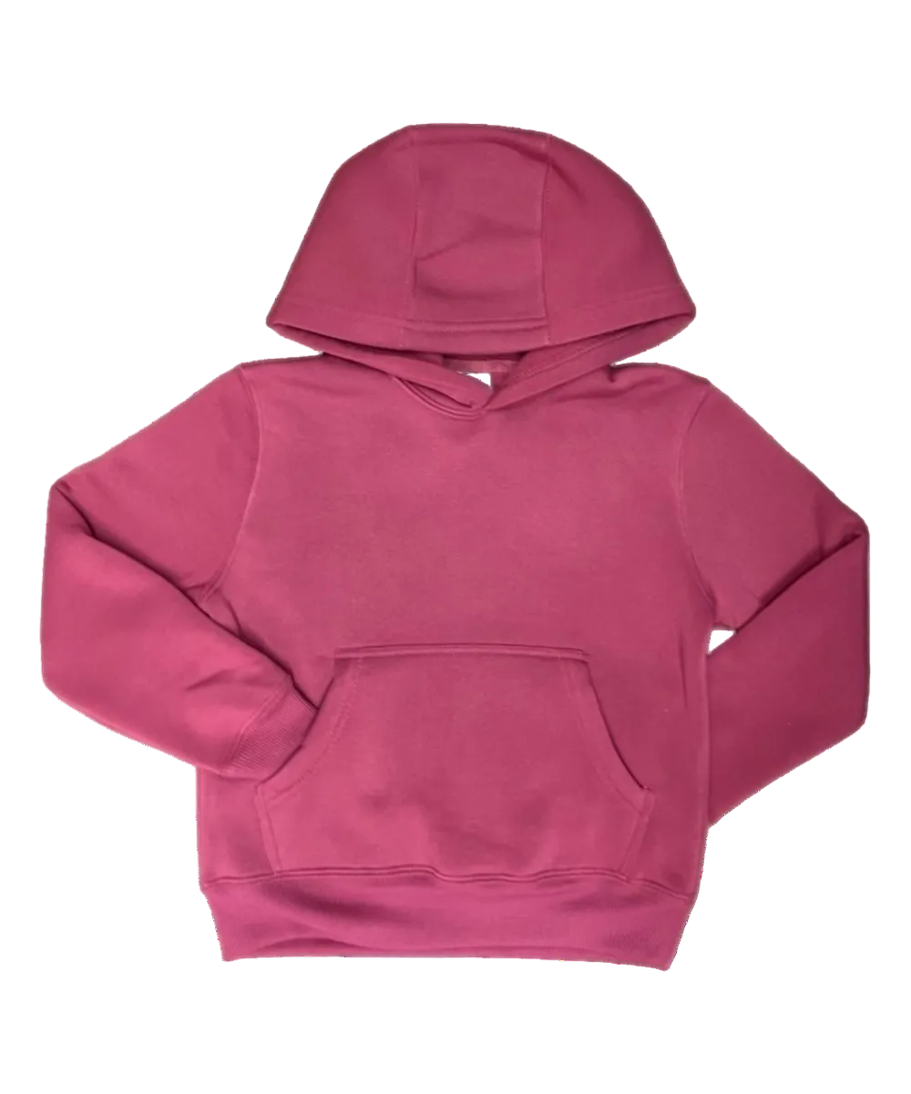 Fleece Hoodie Plum - Unisex (2/3-16) $7.50 Per Piece KP101