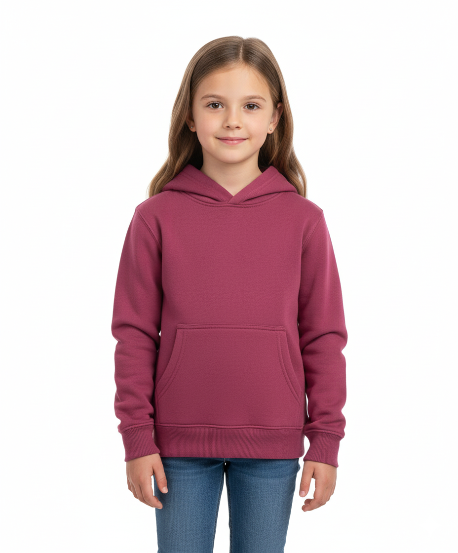 Fleece Hoodie Plum - Unisex (2/3-16) $7.50 Per Piece KP101