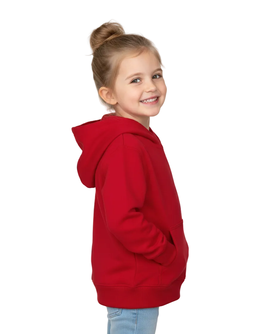 Fleece Classic Warm Pull Over Hoodie - Red  (2/3-16) $7.50 Per Piece KP101