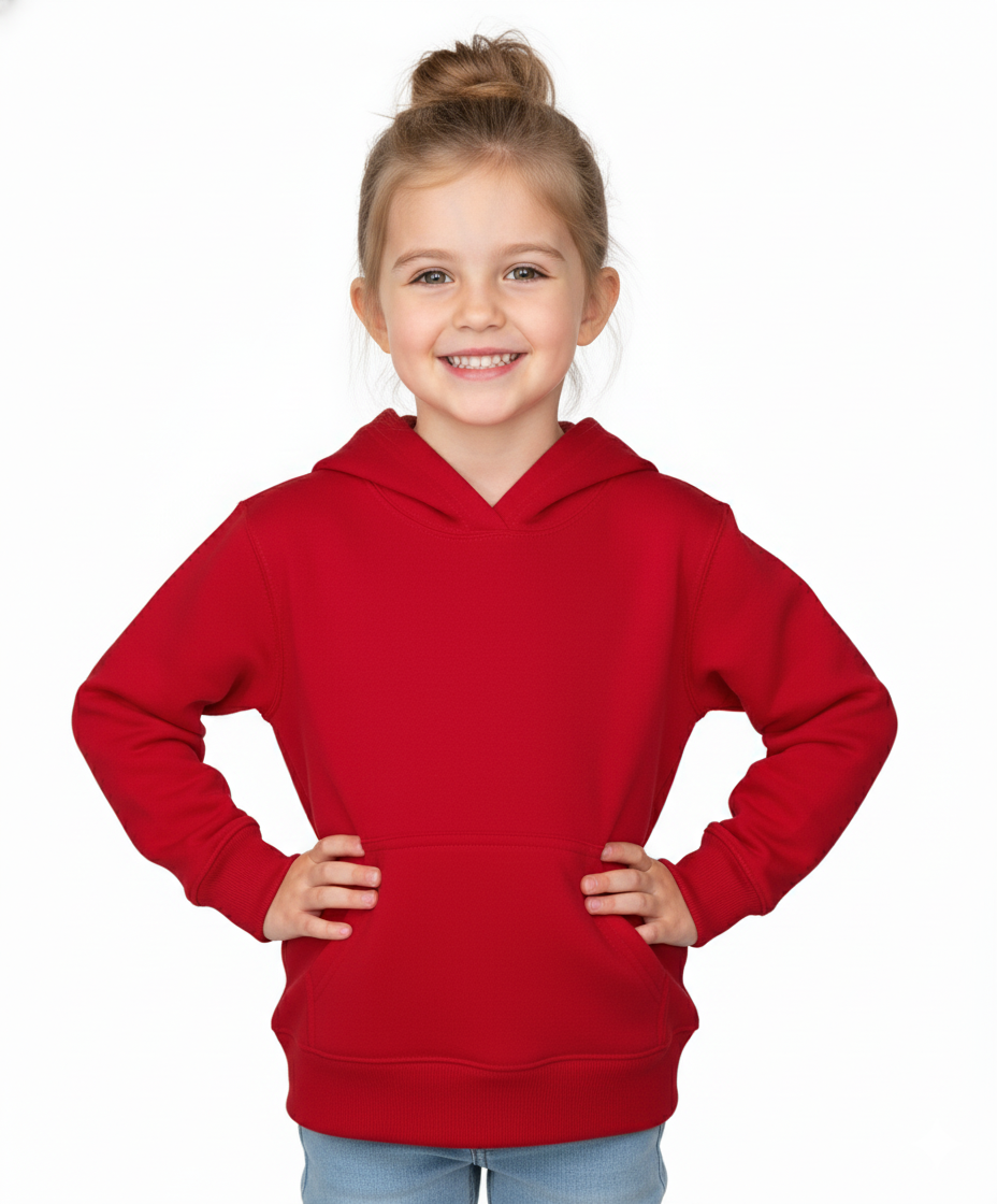 Fleece Hoodie Red - Unisex (2/3-16) $7.50 Per Piece KP101