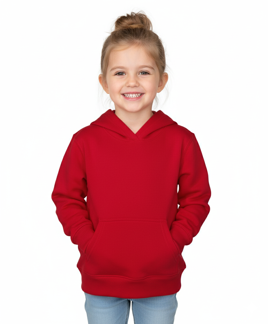 Fleece Hoodie Red - Unisex (2/3-16) $7.50 Per Piece KP101