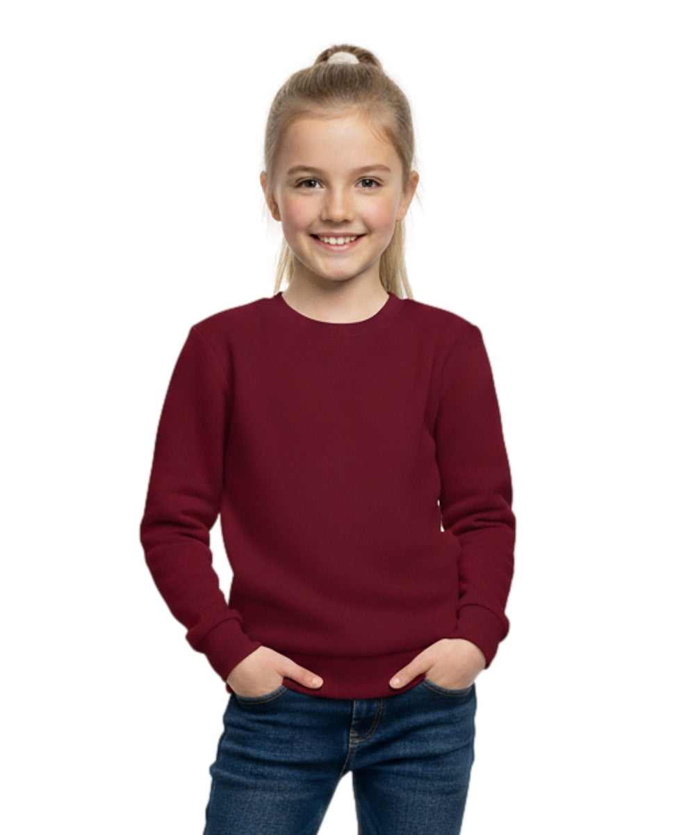 Fleece Crew Neck Burgundy - Unisex (4/5-16) $7.25 Per Piece KP102