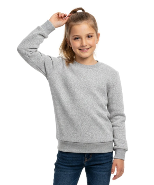 Premium Quality Fleece Crewneck Sweatshirt - L. Grey (4/5-16) $7.25 Per Piece KP102