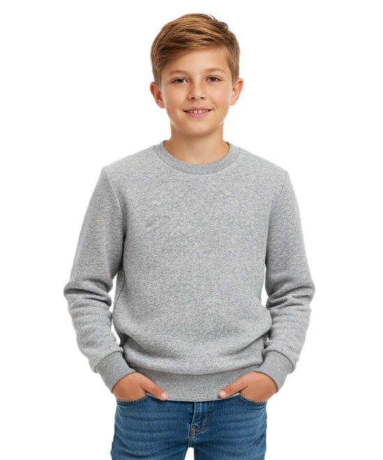 Premium Quality Fleece Crewneck Sweatshirt - L.Grey  (4/5-16) $7.25 Per Piece KP102
