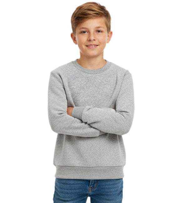 Premium Quality Fleece Crewneck Sweatshirt - L.Grey  (4/5-16) $7.25 Per Piece KP102