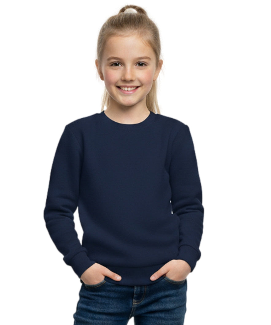 Premium Quality Fleece Crewneck Sweatshirt - Navy  (4/5-16) $7.25 Per Piece KP102