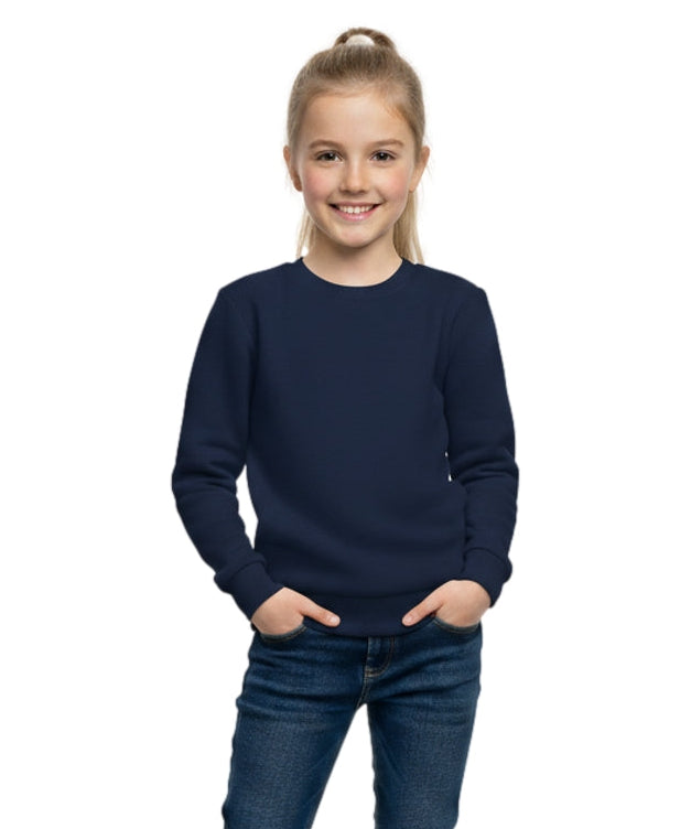 Fleece Crew Neck Navy - Unisex (4/5-16) $7.25 Per Piece KP102