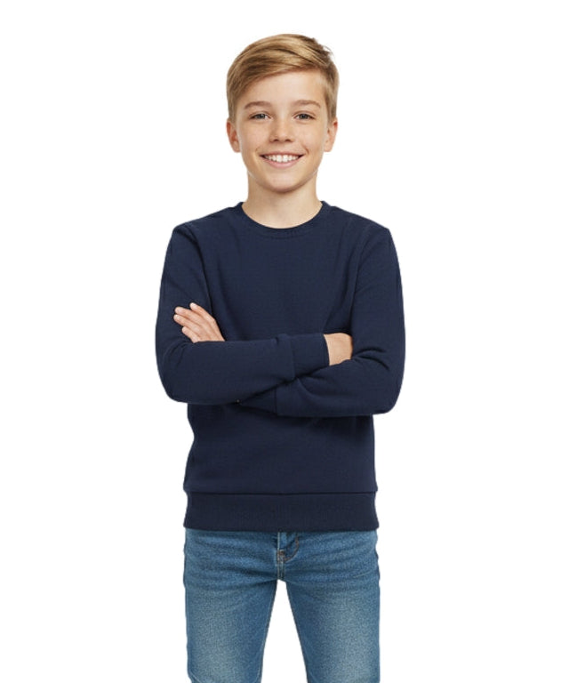 Fleece Crew Neck Navy - Unisex (4/5-16) $7.25 Per Piece KP102
