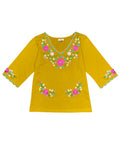 Honey Embroidered Cotton Blend Bohemian Blouses 3/4 Sleeves for Fiestas and All Occasions  (S-3XL) $8 Per Piece. MT804