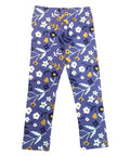 Girl Cotton Leggings - Purple Floral (2-12) $3.25 Per piece GB700