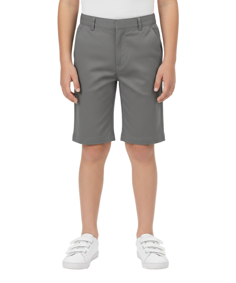 Boy Uniform Shorts With Adjustable Waist Navy, Khaki, Grey (5-16) $6.75 Per Piece SBU31