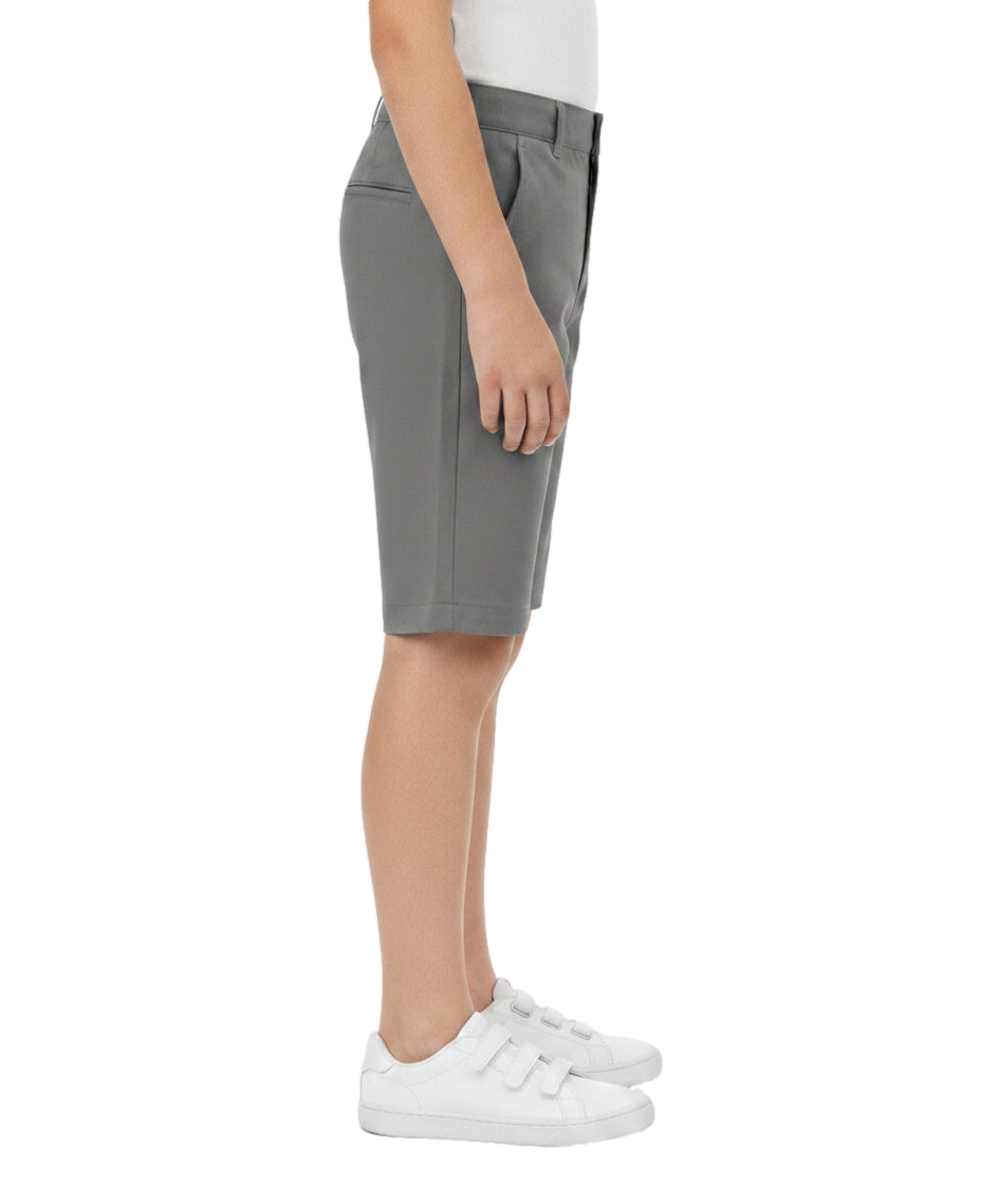 Boy Uniform Shorts With Adjustable Waist Navy, Khaki, Grey (5-16) $6.75 Per Piece SBU31