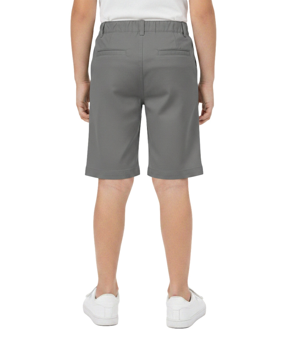 Boy Uniform Shorts With Adjustable Waist Navy, Khaki, Grey (5-16) $6.75 Per Piece SBU31