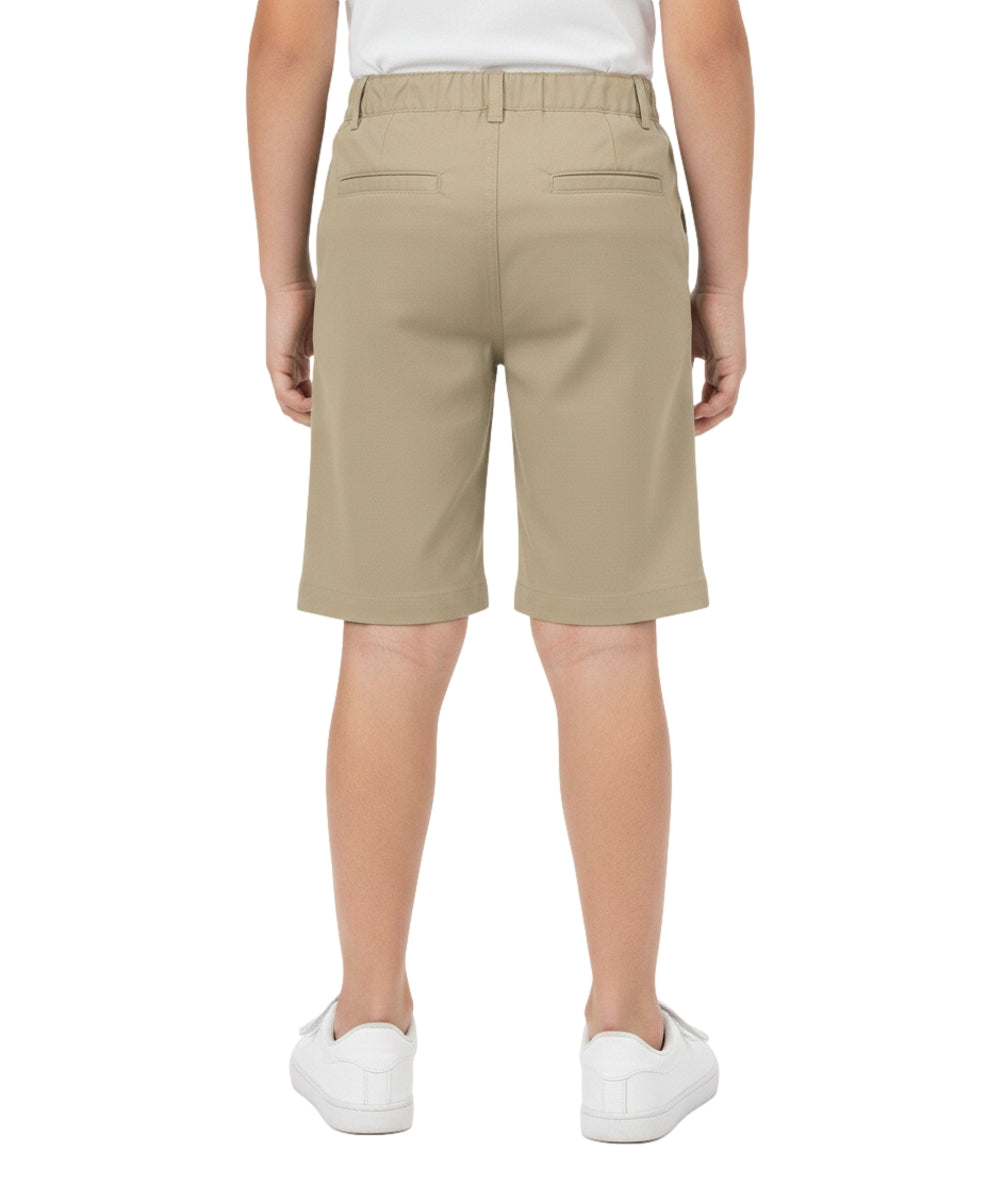 Boy Uniform Shorts With Adjustable Waist Navy, Khaki, Grey (5-16) $6.75 Per Piece SBU31