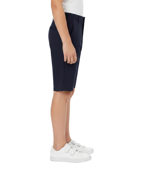 Boy Uniform Shorts With Adjustable Waist Navy, Khaki, Grey (5-16) $6.75 Per Piece SBU31