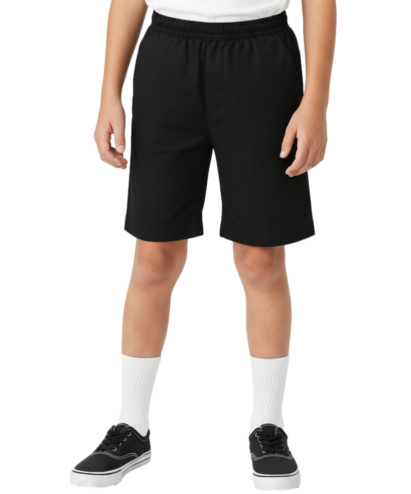 Boys All Elastic Waist Pull-up Shorts Black (4-16) $6.75 Per Piece SBU32