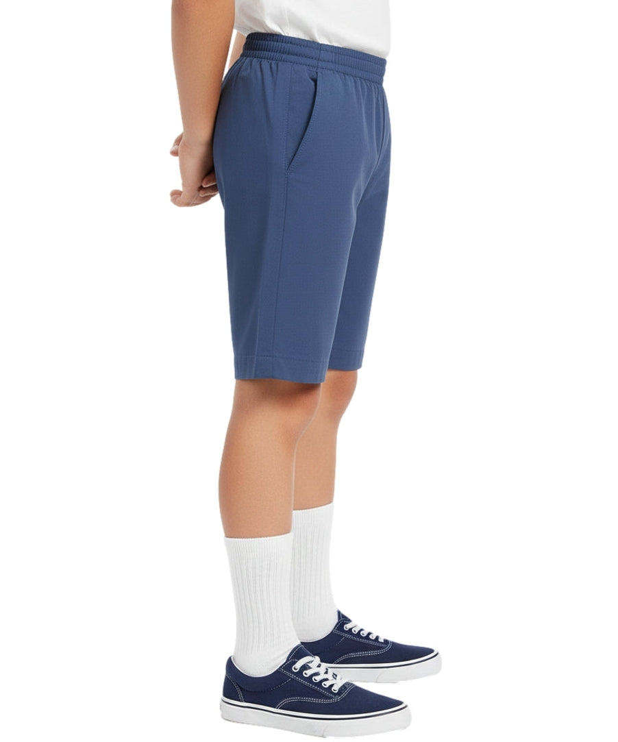 Boys All Elastic Waist Pull-On Shorts Navy, Khaki, Black, Grey, Hunter Green, Blue (2/3-14) $6.75 Per Piece SBU32