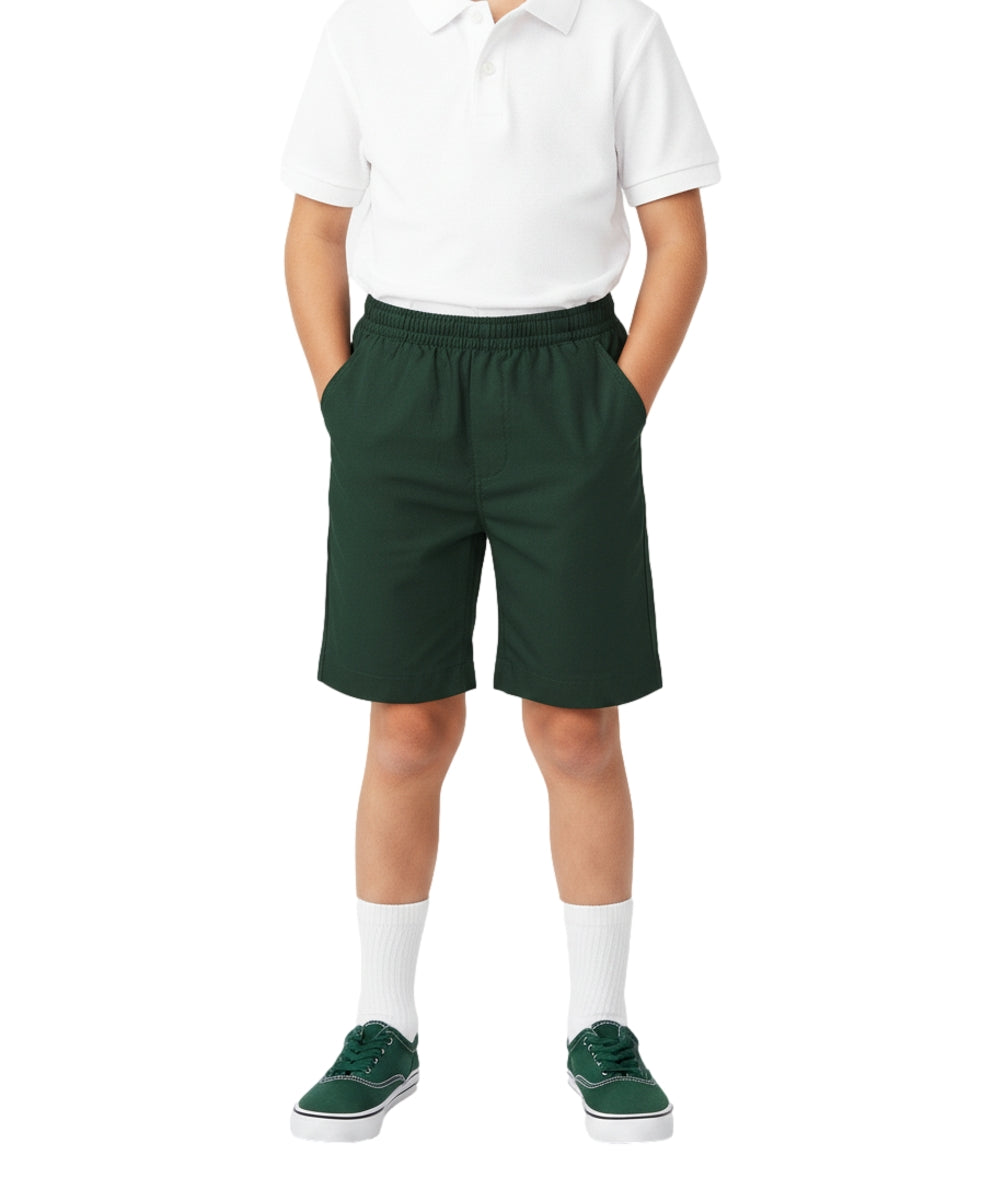 Boys All Elastic Waist Pull-up Shorts Green (4-12) $6.75 Per Piece SBU32