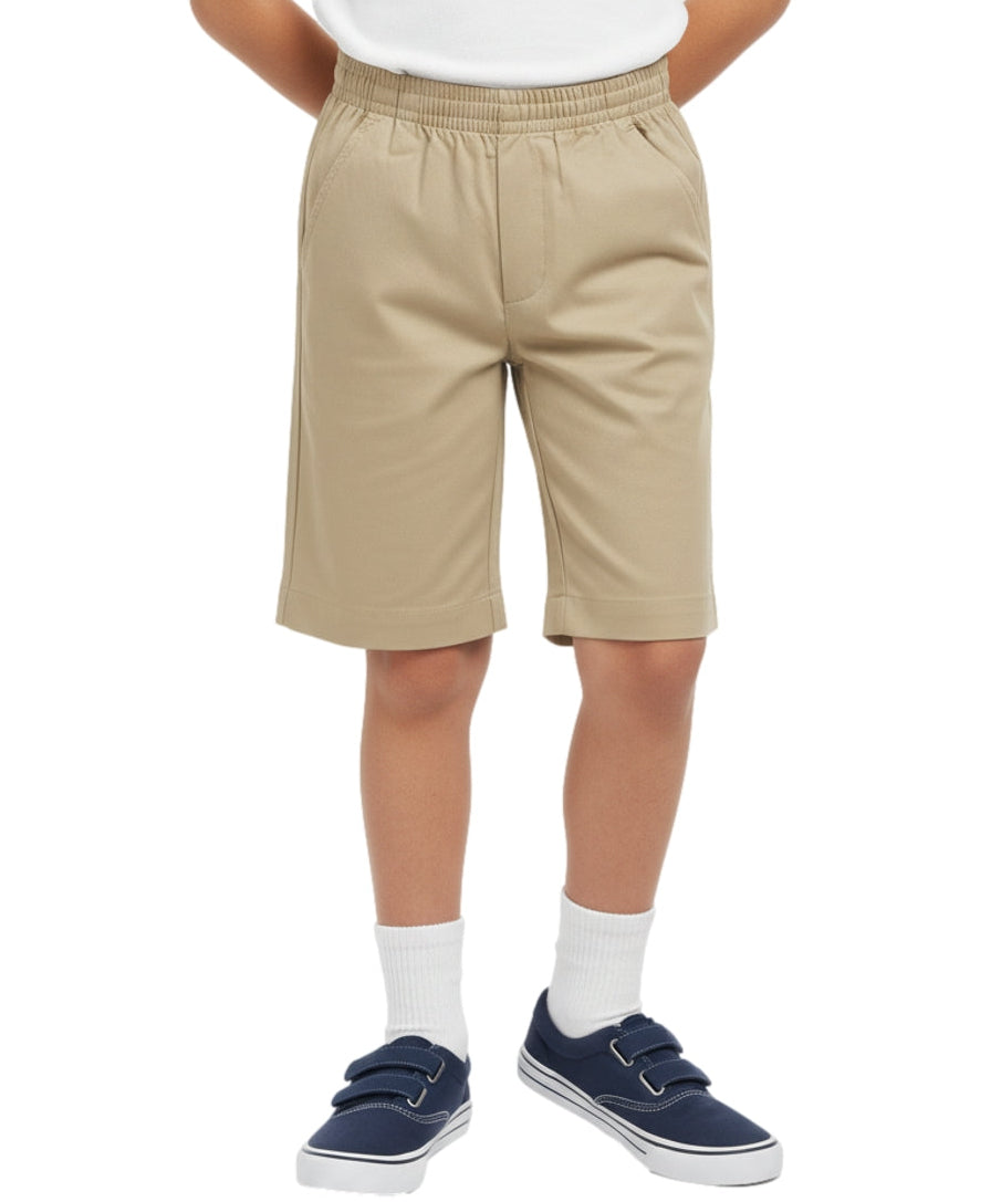 Boys All Elastic Waist Pull-On Shorts Navy, Khaki, Black, Grey, Hunter Green, Blue (2/3-14) $6.75 Per Piece SBU32
