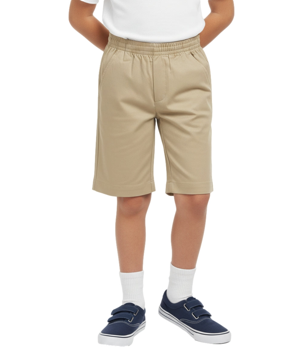 Boys All Elastic Waist Pull-up Shorts Khaki (4-14) $6.75 Per Piece SBU32