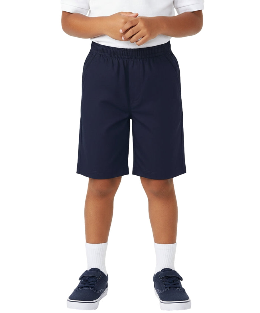 Boys All Elastic Waist Pull-On Shorts Navy, Khaki, Black, Grey, Hunter Green, Blue (2/3-14) $6.75 Per Piece SBU32