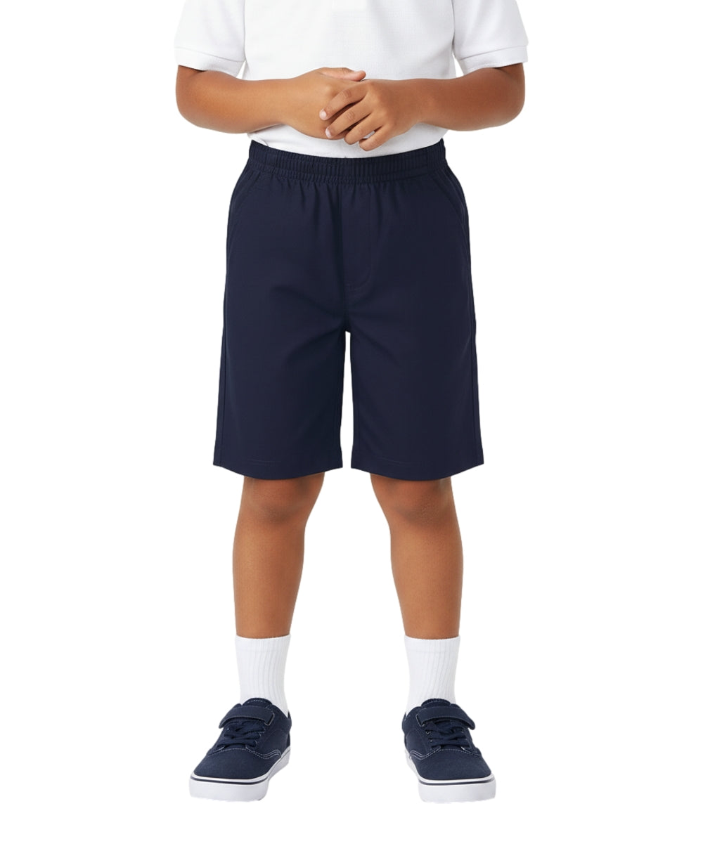 Boys All Elastic Waist Pull-up Shorts Navy (4-14) $6.75 Per Piece SBU32