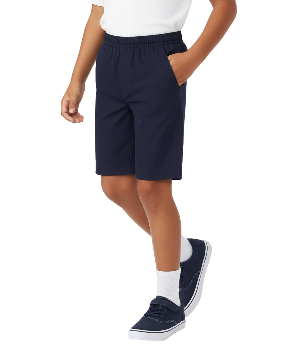 Boys All Elastic Waist Pull-up Shorts Navy (4-14) $6.75 Per Piece SBU32